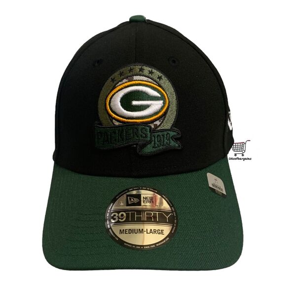 New Era 39THIRTY Sz M/L NFL Green Bay Packers Salute to Service Flexfit Hat Cap - Picture 1 of 9